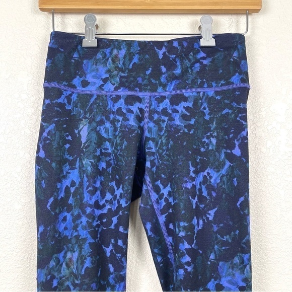 Lululemon Wunder Under Crop II‎ Full-On Luon Iris Floral Legging Size 4 Women - Picture 3 of 11